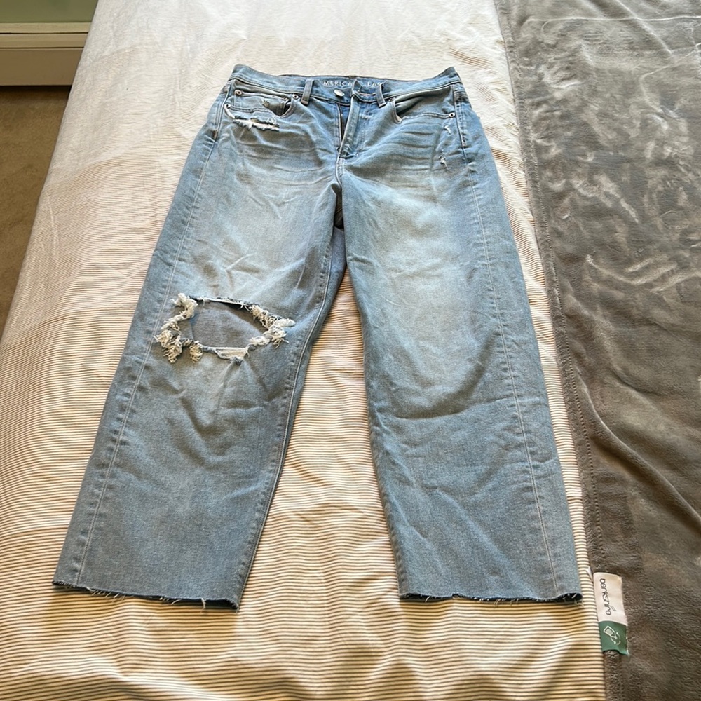 American Eagle Highest Rise Baggy Straight Jean